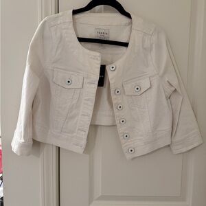 Torrid Off-White Jean Jacket